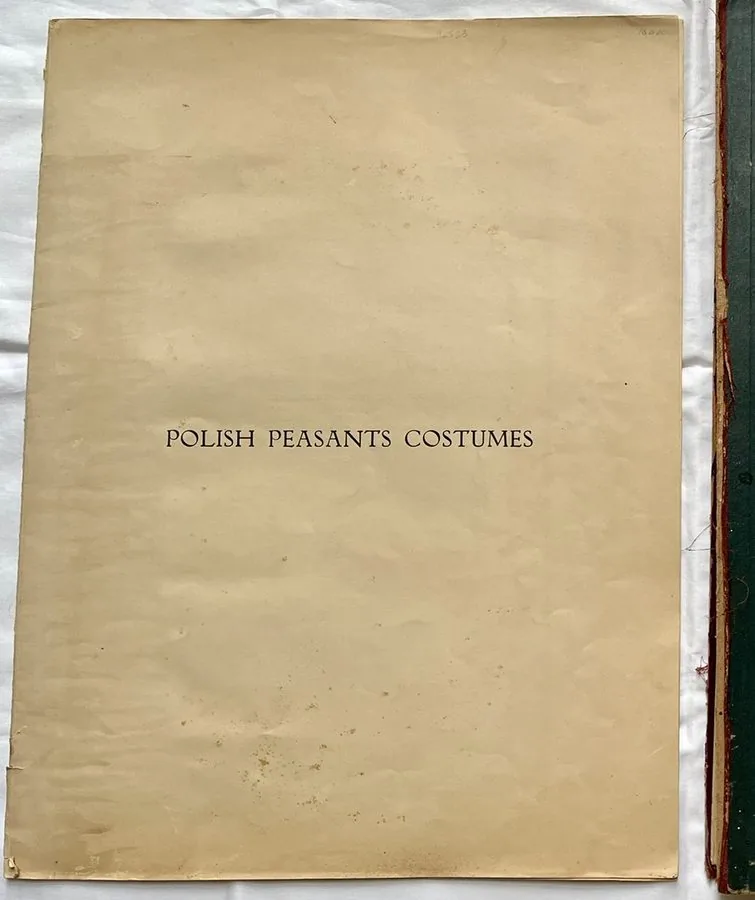 Zofia Stryjeńska, Tissue title page, pochoir from «Polish Peasants Costumes», C. Szwedzicki, Nice, 1939